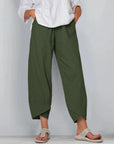Women's Casual High Waist Wide Leg Trousers