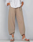 Women's Casual High Waist Wide Leg Trousers