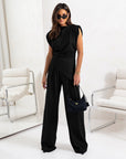 Women's Easy Wide Leg Two-Piece Set