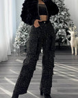 Women's Soft High Waist Wide Leg Trousers