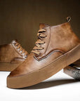 Men’s Lace-Up Clean Sneakers