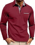 Aaron | Button-Placket Long-Sleeve Polo