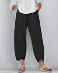 Women's Casual High Waist Wide Leg Trousers