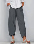 Women's Casual High Waist Wide Leg Trousers
