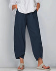 Women's Casual High Waist Wide Leg Trousers