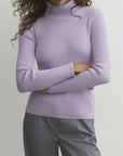 Women's Casual Ribbed Turtleneck Sweater