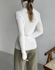 Women's Casual Ribbed Turtleneck Sweater