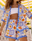 Women's Modern Oversized Shorts Set