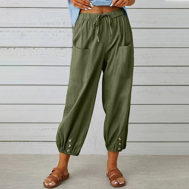 Women's Polished High Waist Trousers