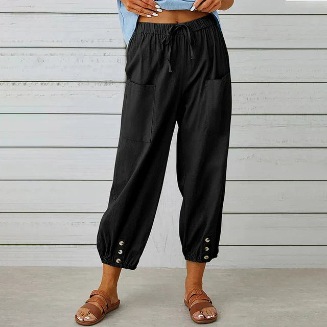Women's Polished High Waist Trousers