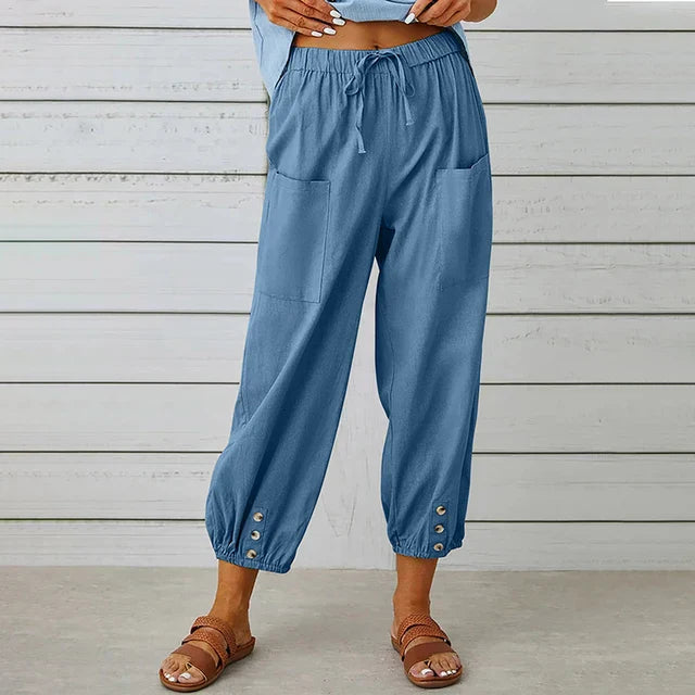 Women's Polished High Waist Trousers