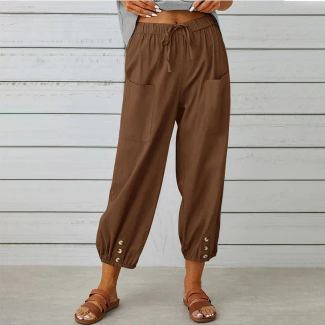 Women's Polished High Waist Trousers