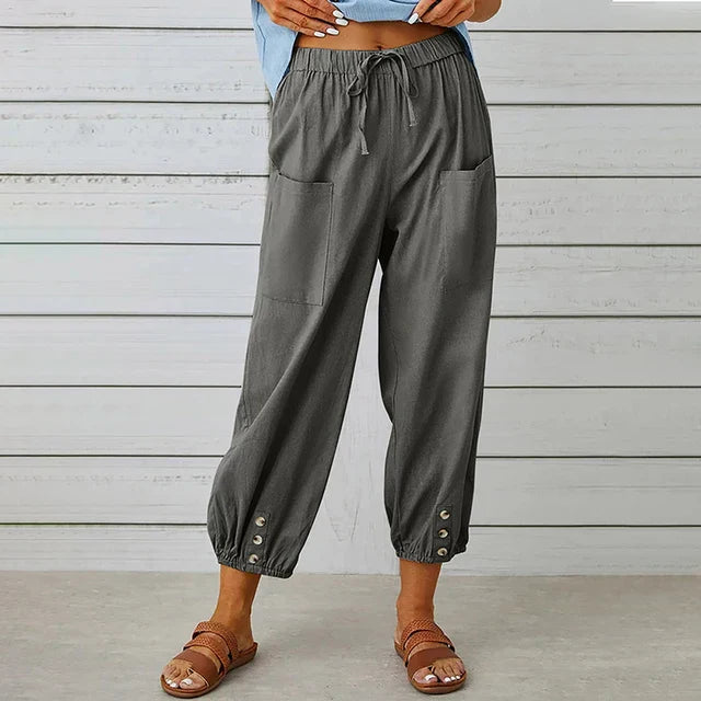 Women's Polished High Waist Trousers