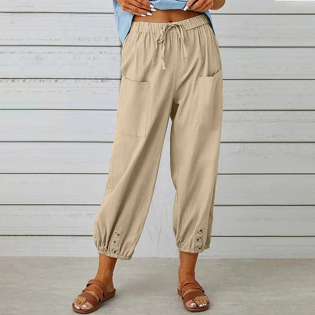 Women's Polished High Waist Trousers
