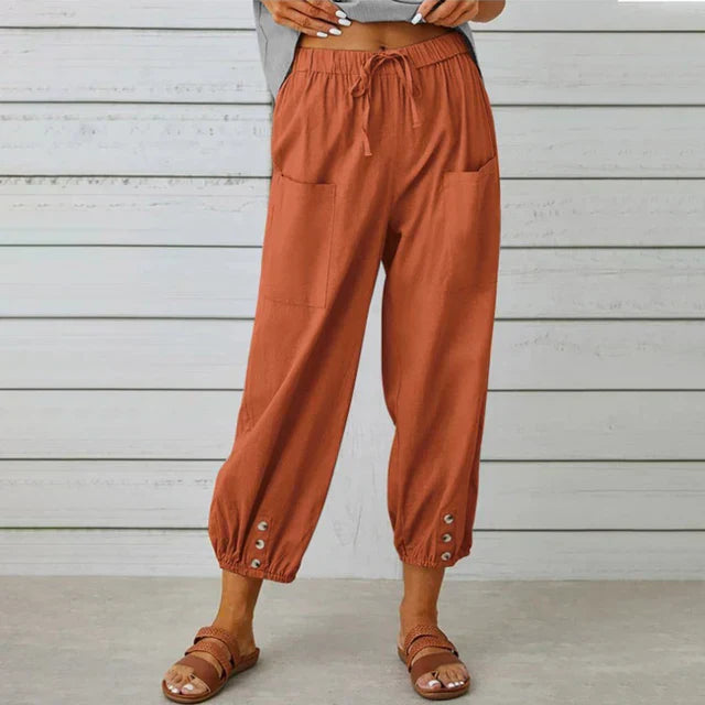 Women's Polished High Waist Trousers