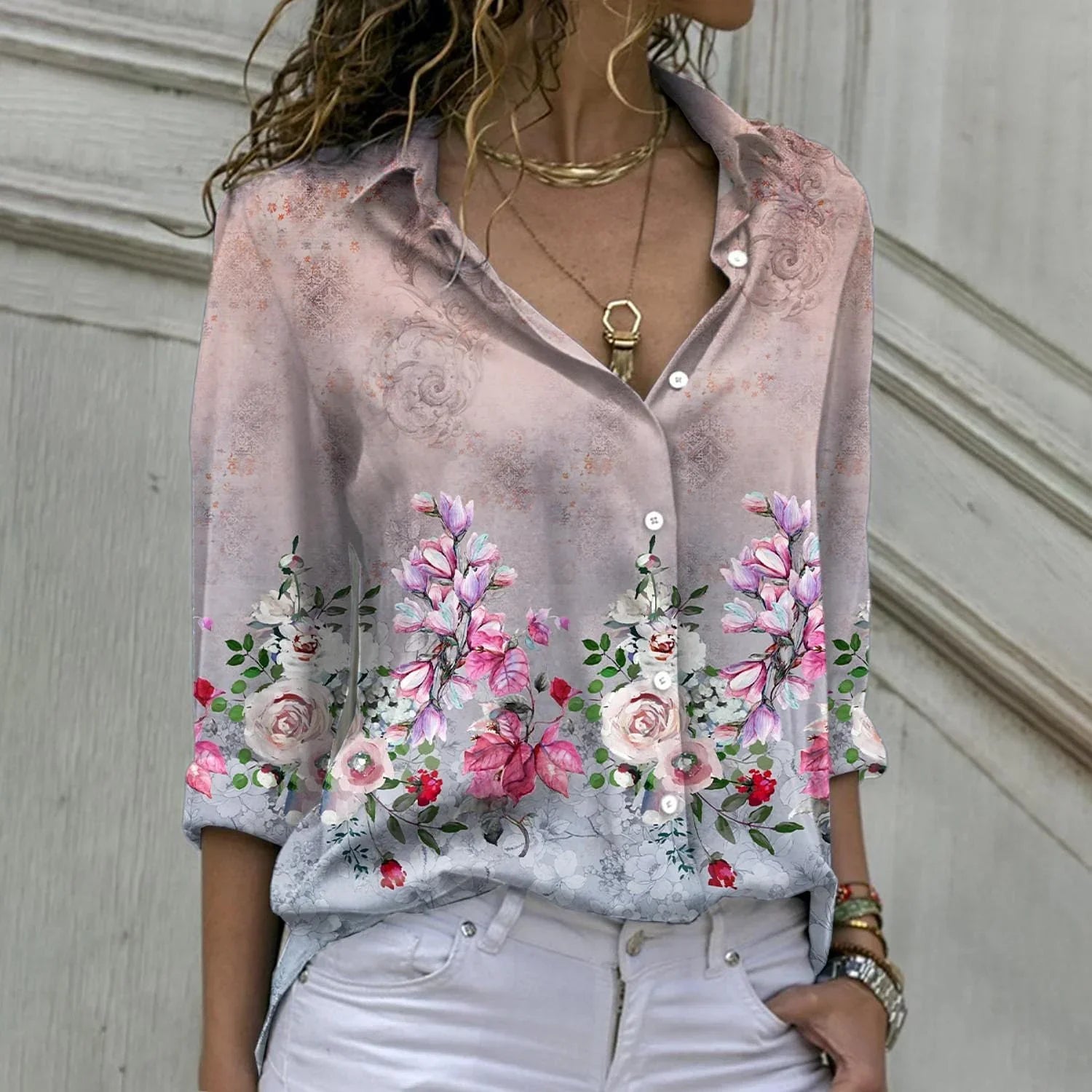 Women's Polished Printed Blouse