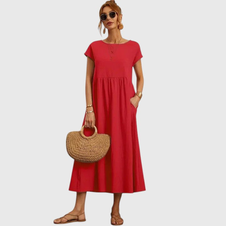 Women's Romantic Essential Midi Dress
