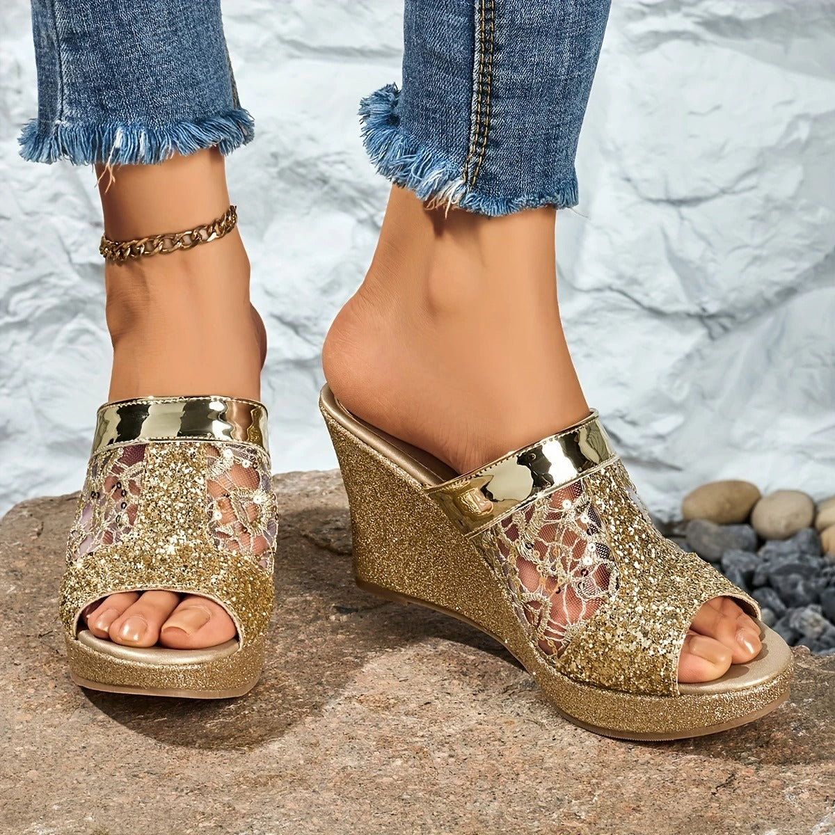 Women's Soft Slip-On Heels