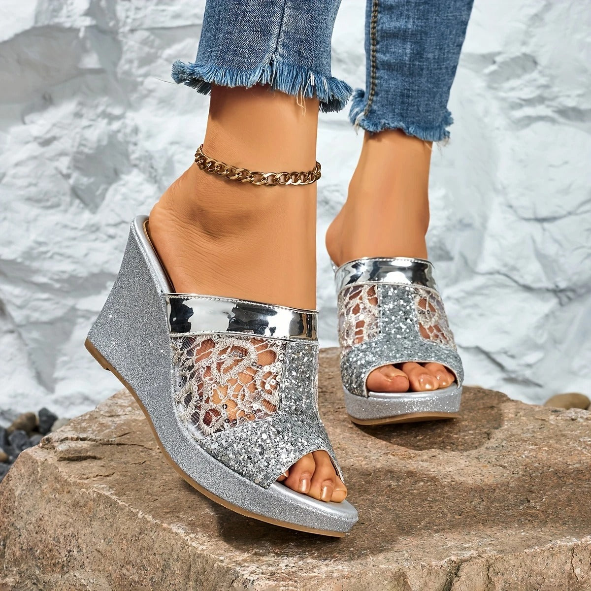 Women's Soft Slip-On Heels